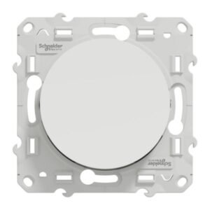 Interrupteur va-et-vient ODACE blanc 10 AX prof. 33,6 mm à visser